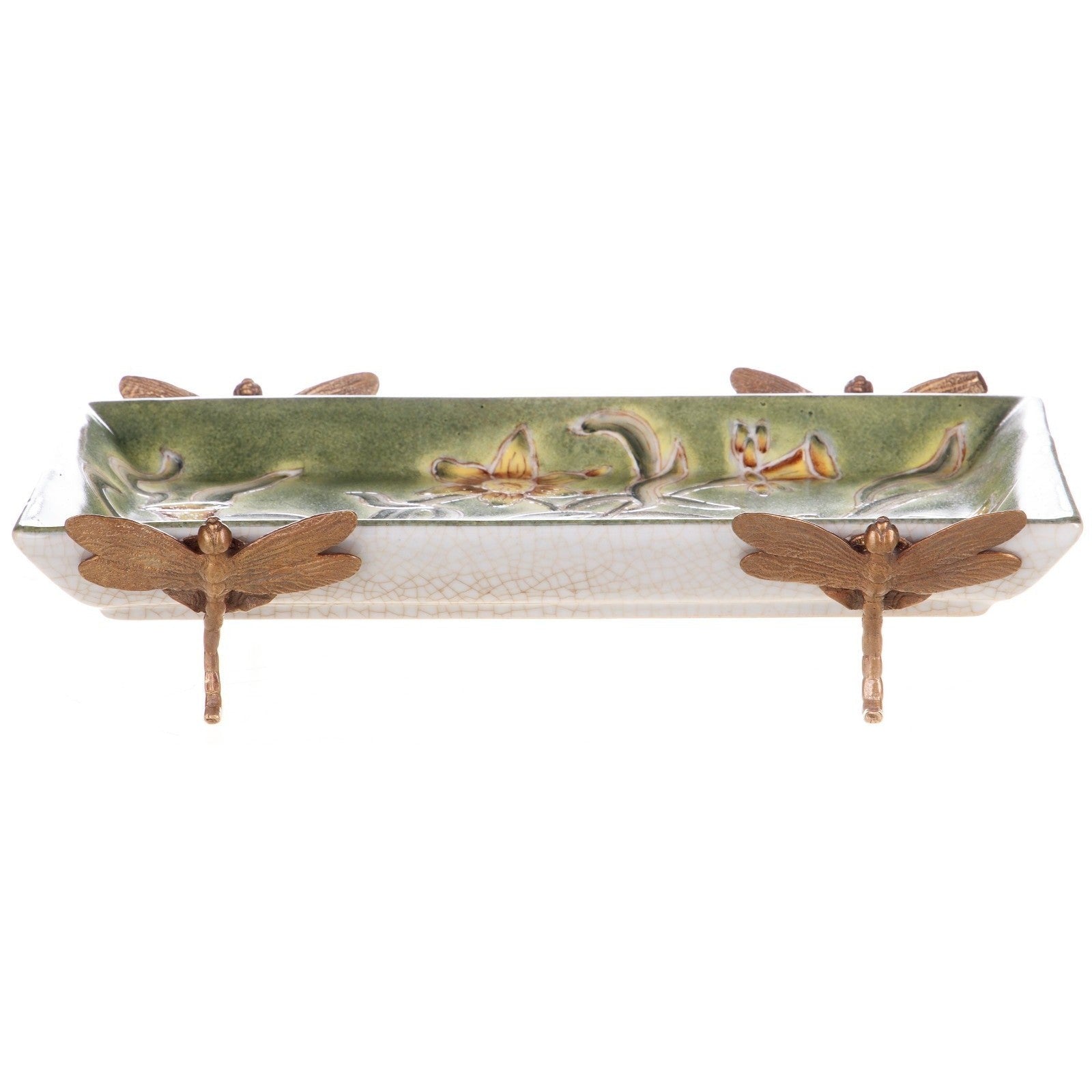 Floral Embossed Porcelain Tray | Vases & Bowls | Home Decor
