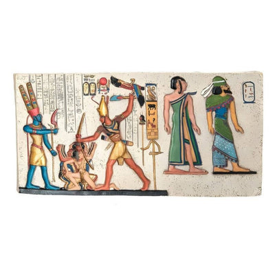 Fresco Pharaoh with a bow wall decor | Wall Plaques & Signs