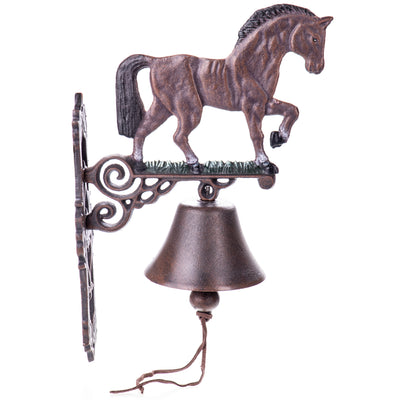Cast iron bell horse | Handcrafted Cast Iron Decor | Unique Home