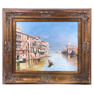 Oil painting with frame "Venice" | Handcrafted Wall Decor