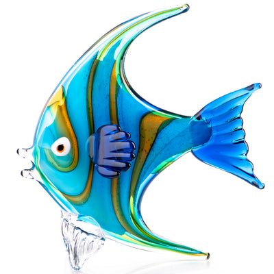 Murano style glass fish | Handcrafted Glass Decor | Unique Home Accent
