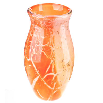 Murano style glass vase | Handcrafted Glass Decor | Unique Home Accent