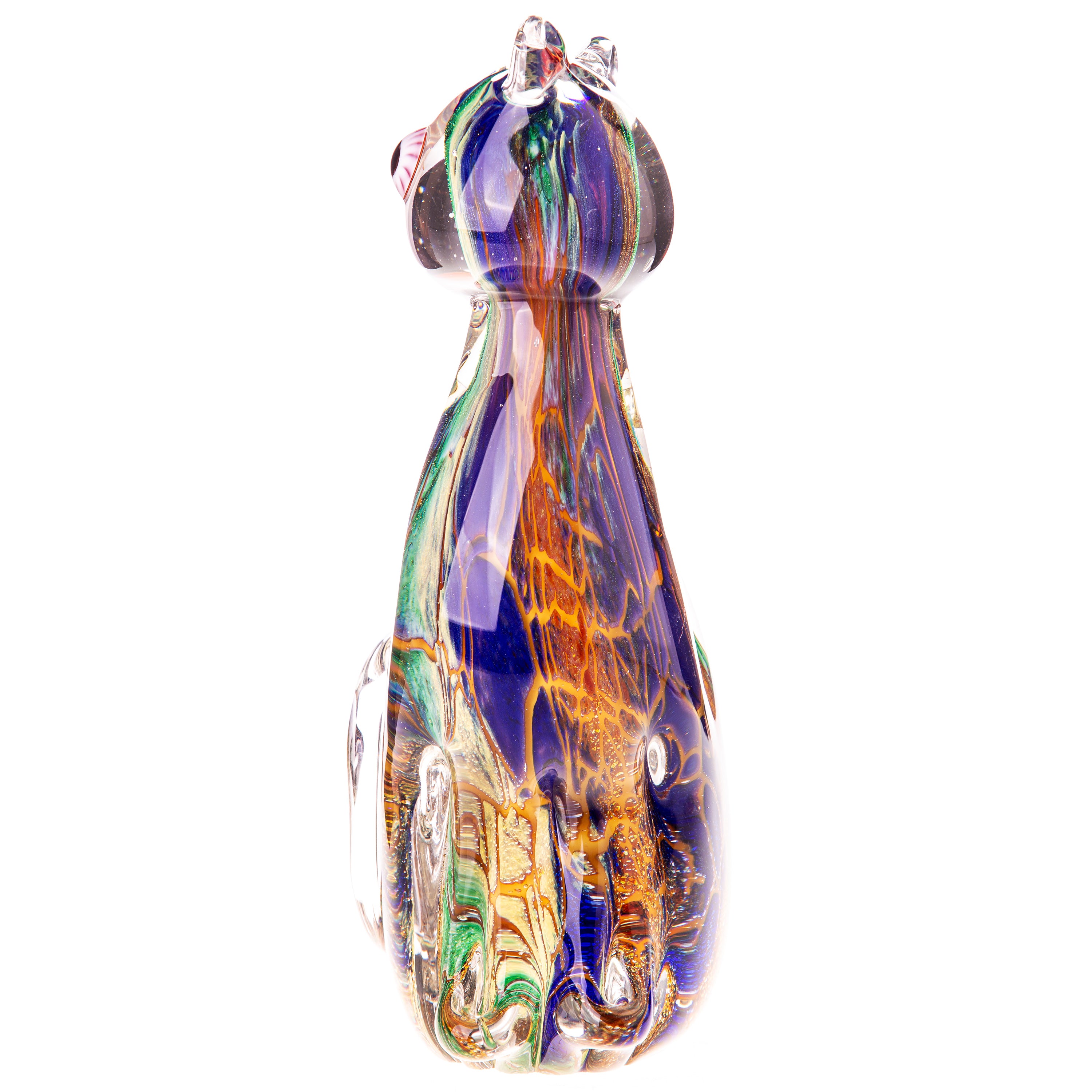 Murano Style Glass Cat Figurine