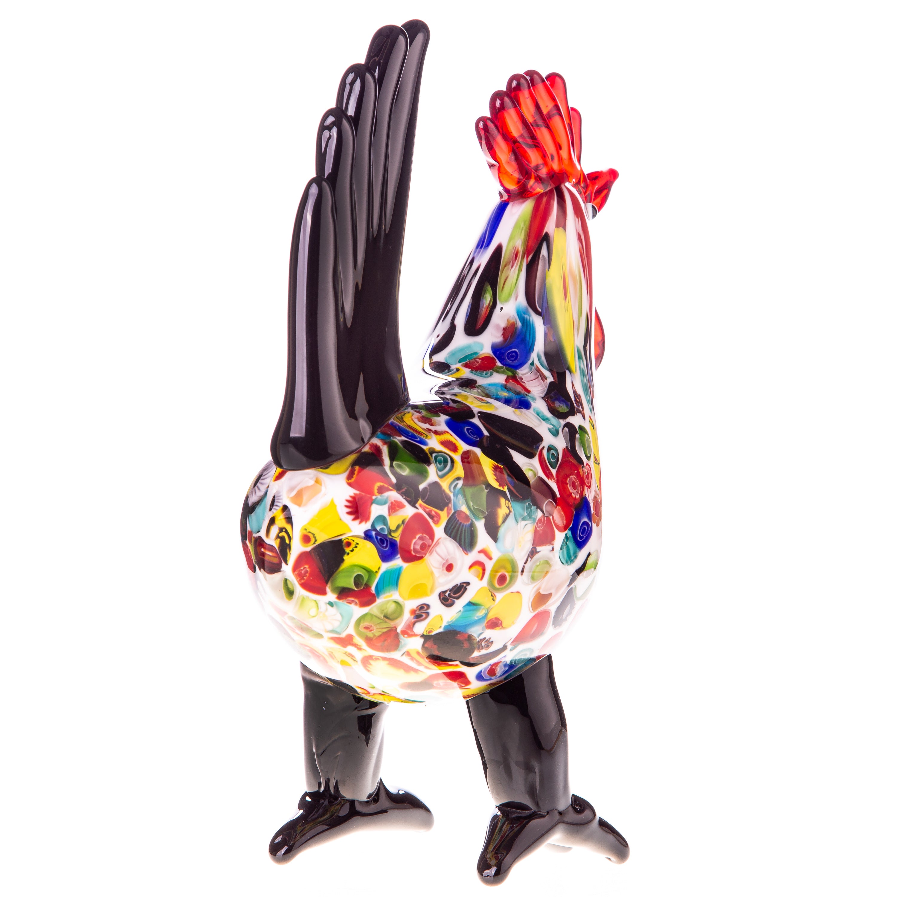 Murano Style Glass Hen Figurine