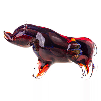 Murano style glass bear | Handcrafted Glass Decor | Unique Home Accent