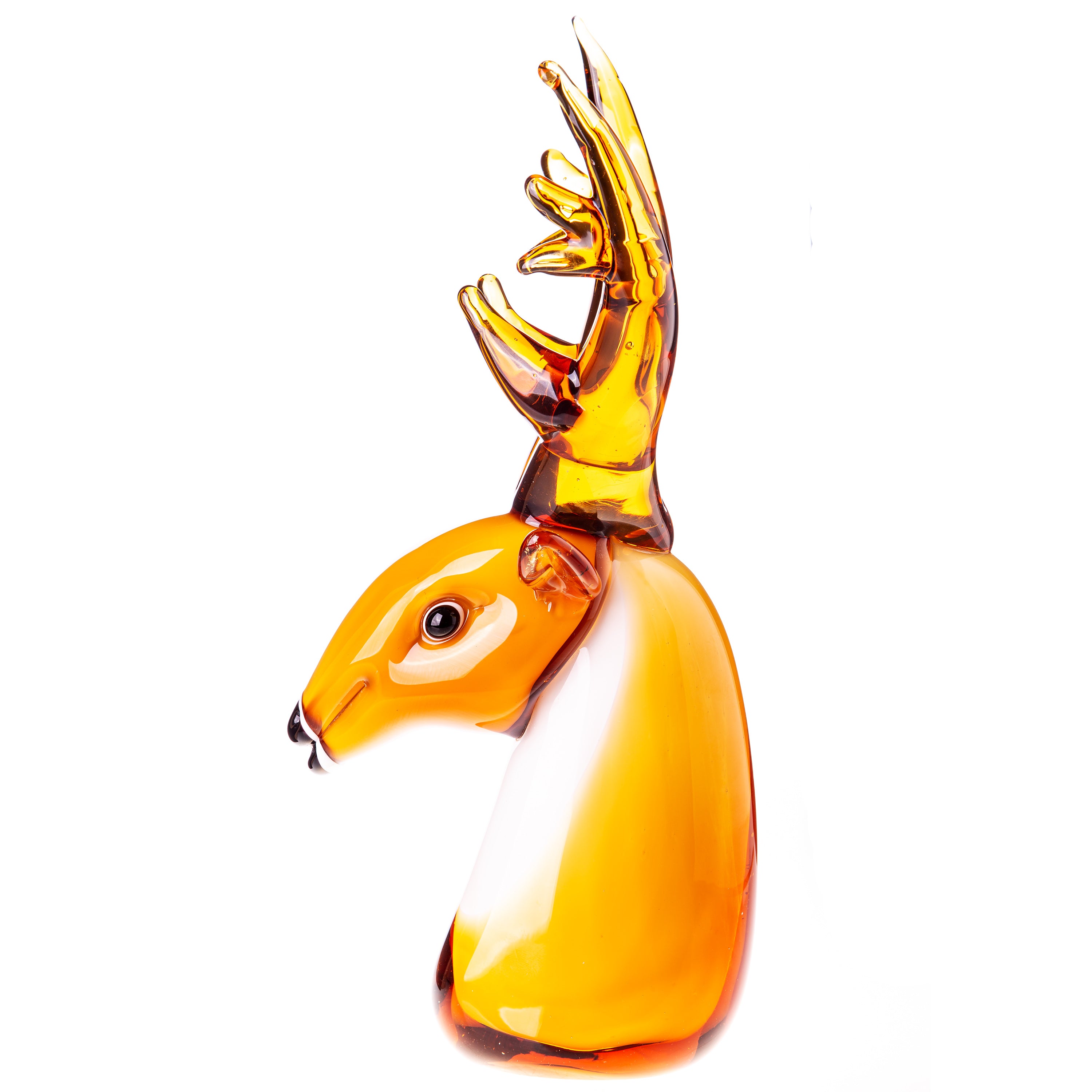 Murano Style Glass Deer Sculpture – Large