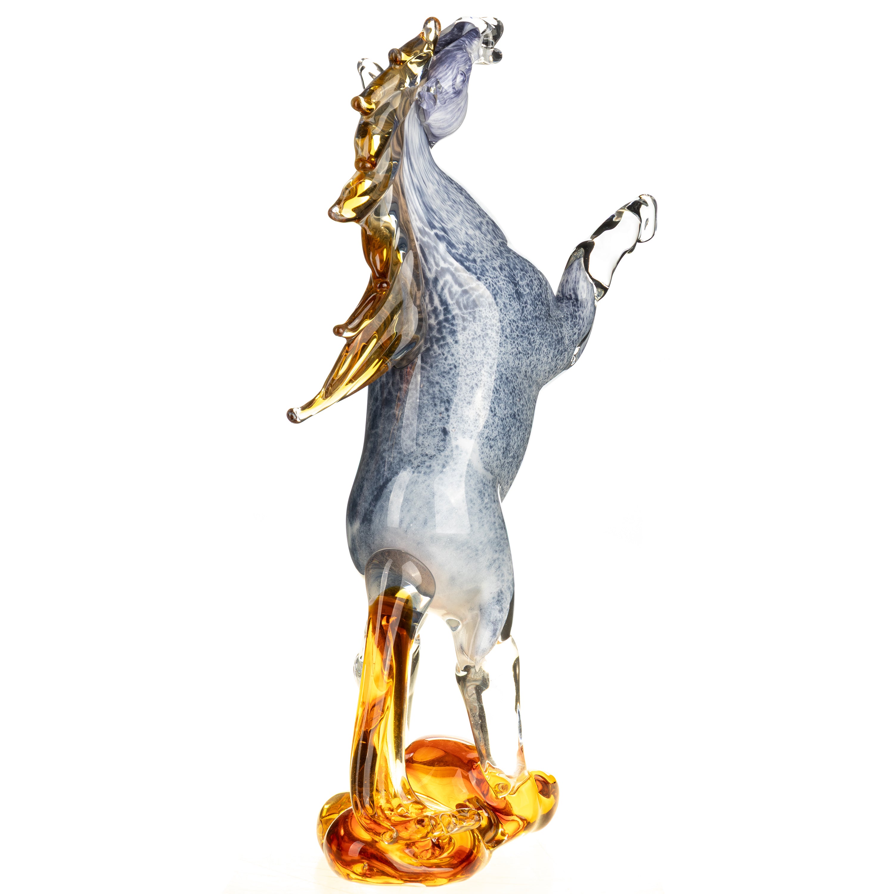 Murano Style Glass Horse Sculpture