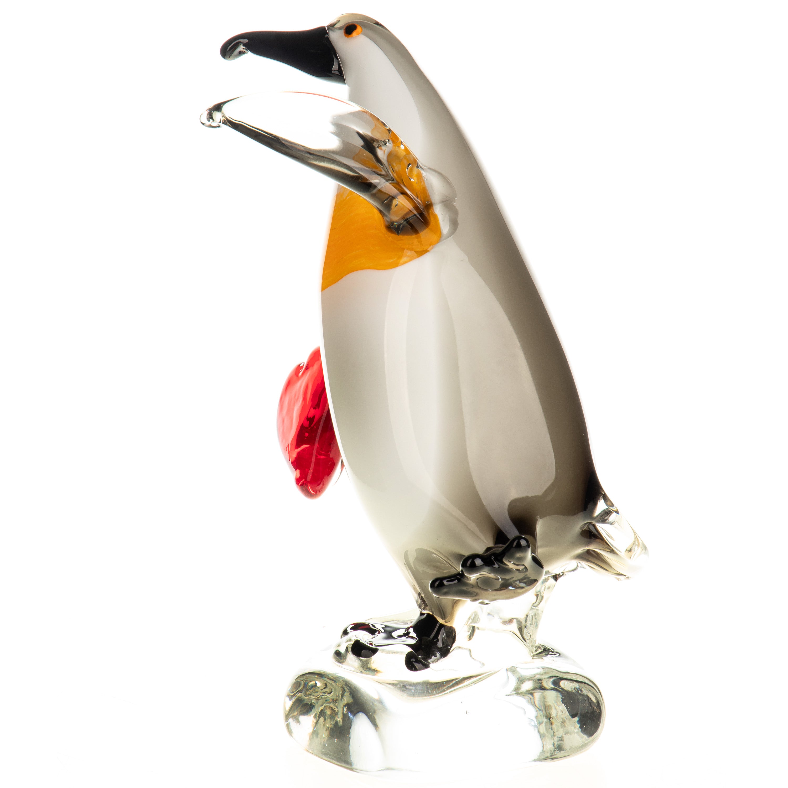 Murano Style Glass Penguin Sculpture