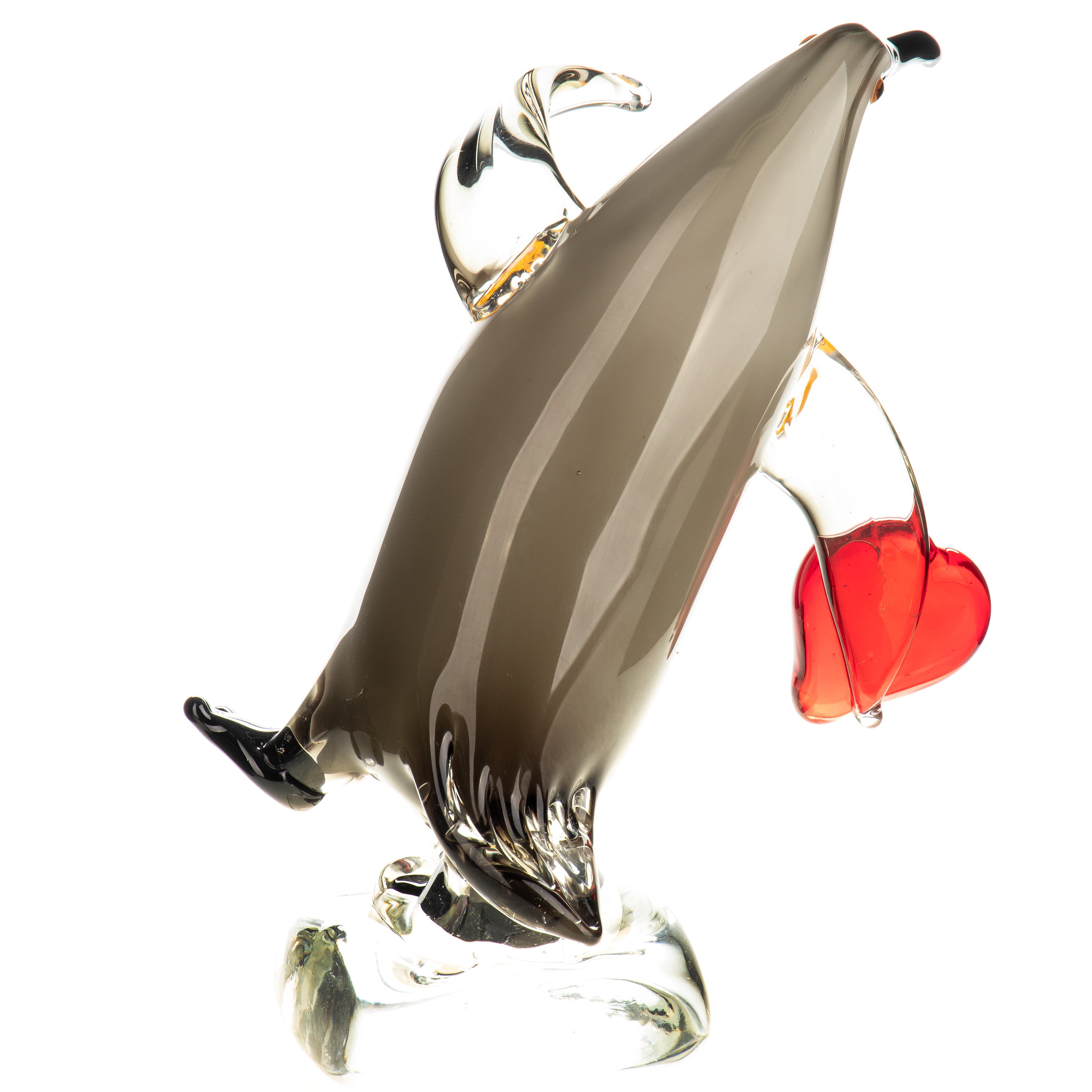 Murano Style Glass Penguin Sculpture