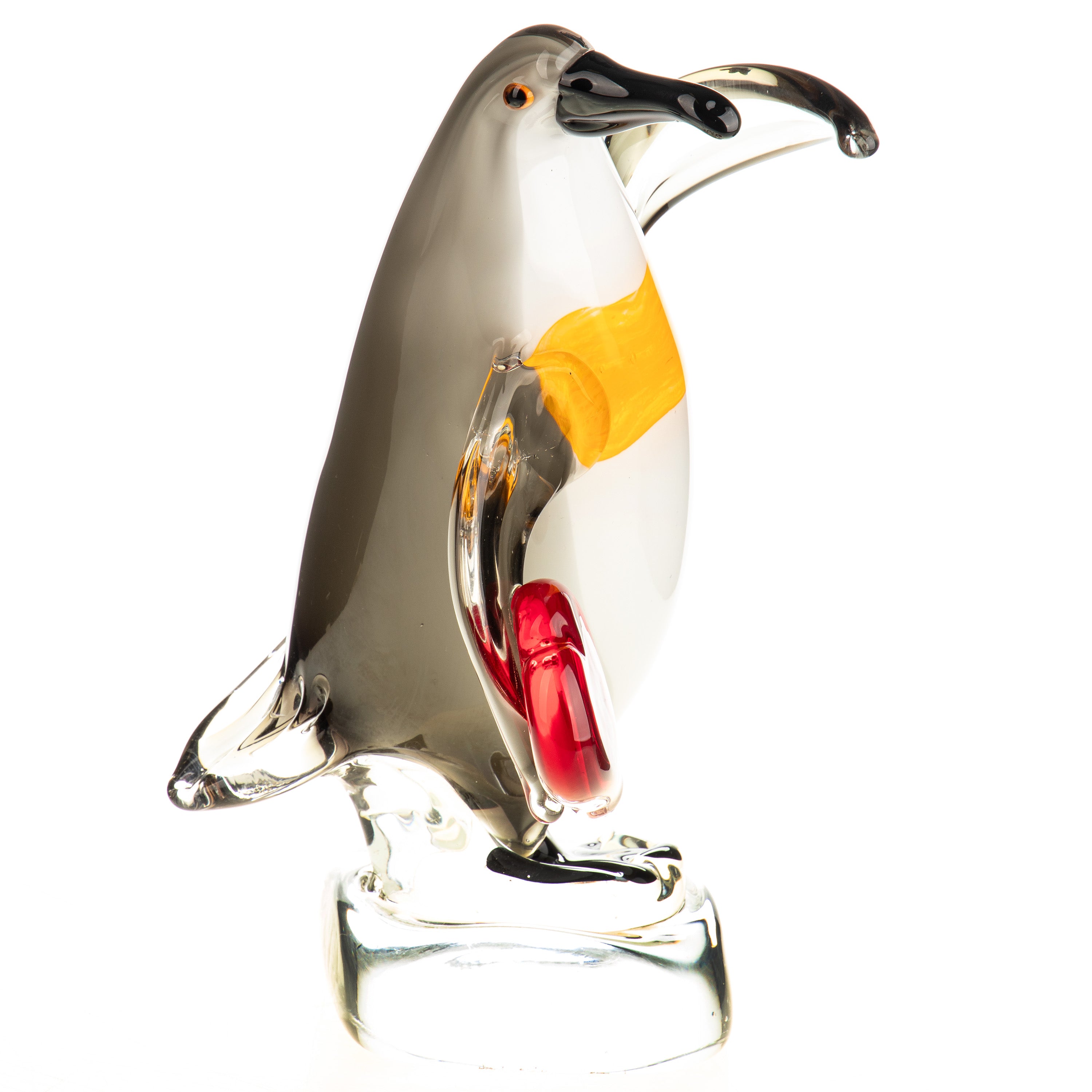 Murano Style Glass Penguin Sculpture