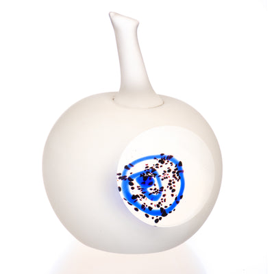 Murano style glass paperweight apple | Handcrafted Glass Decor