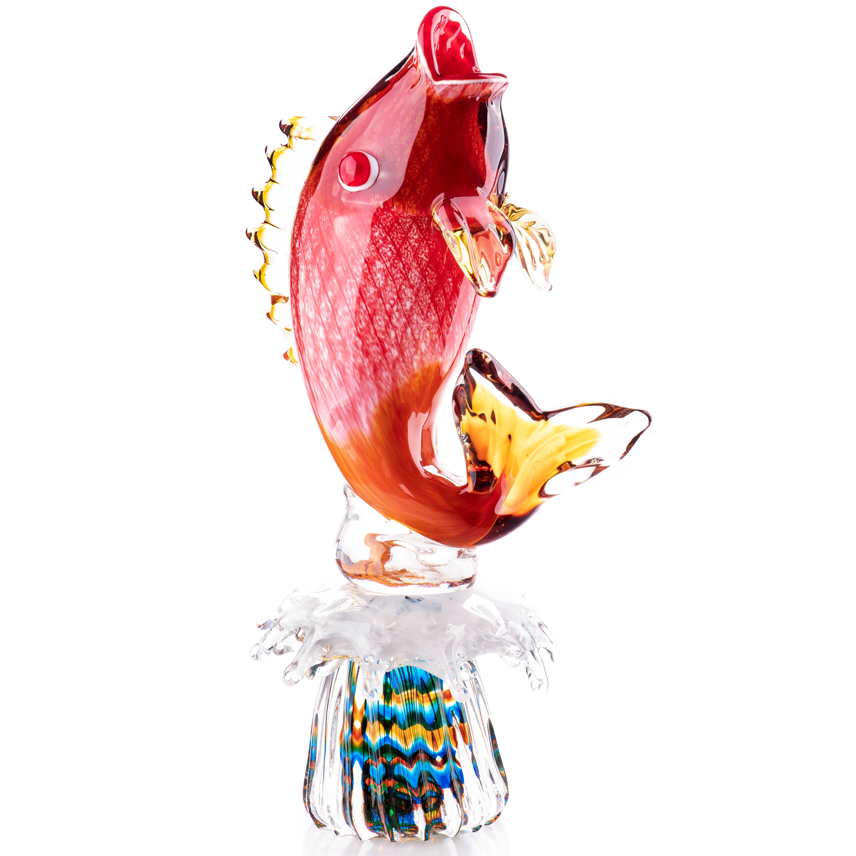 Murano Style Glass Fish Sculpture