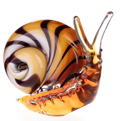Murano Style Glass Snail Figurine