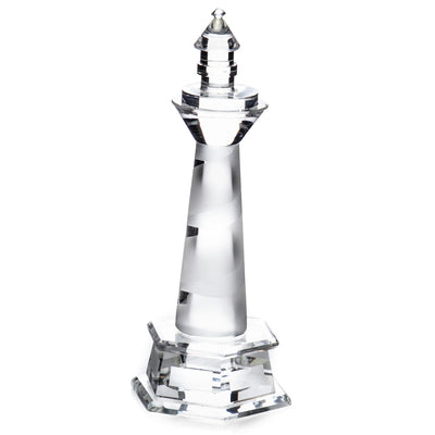 Crystal lighthouse | Handcrafted Glass Decor | Unique Home Accent
