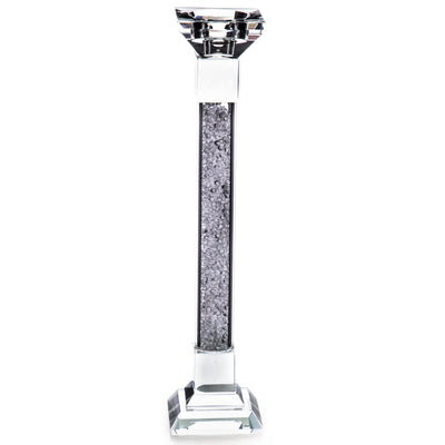 Crystal candlestick | Handcrafted Glass Decor | Unique Home Accent