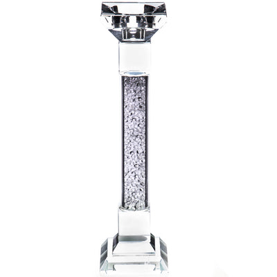 Crystal candlestick | Handcrafted Glass Decor | Unique Home Accent
