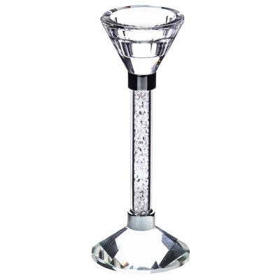 Crystal candlestick | Handcrafted Glass Decor | Unique Home Accent