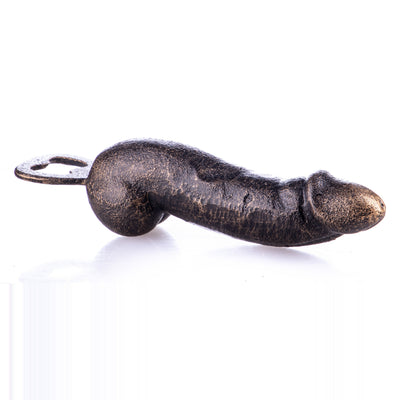 Cast iron bottle opener phallus | Handcrafted Cast Iron Decor