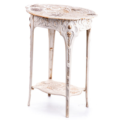 Cast iron Art Nouveau side table | Handcrafted Cast Iron Decor