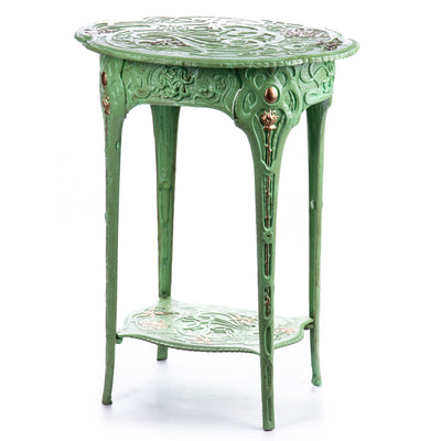 Cast iron Art Nouveau side table | Handcrafted Cast Iron Decor
