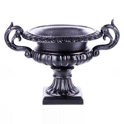 Cast iron flowerpot amphora | Handcrafted Cast Iron Decor