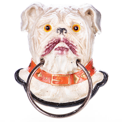 Cast iron towel holder dog | Handcrafted Cast Iron Decor