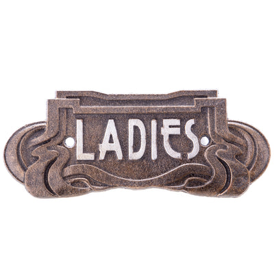 Ladies Wall Plaque | Handcrafted Cast Iron Decor