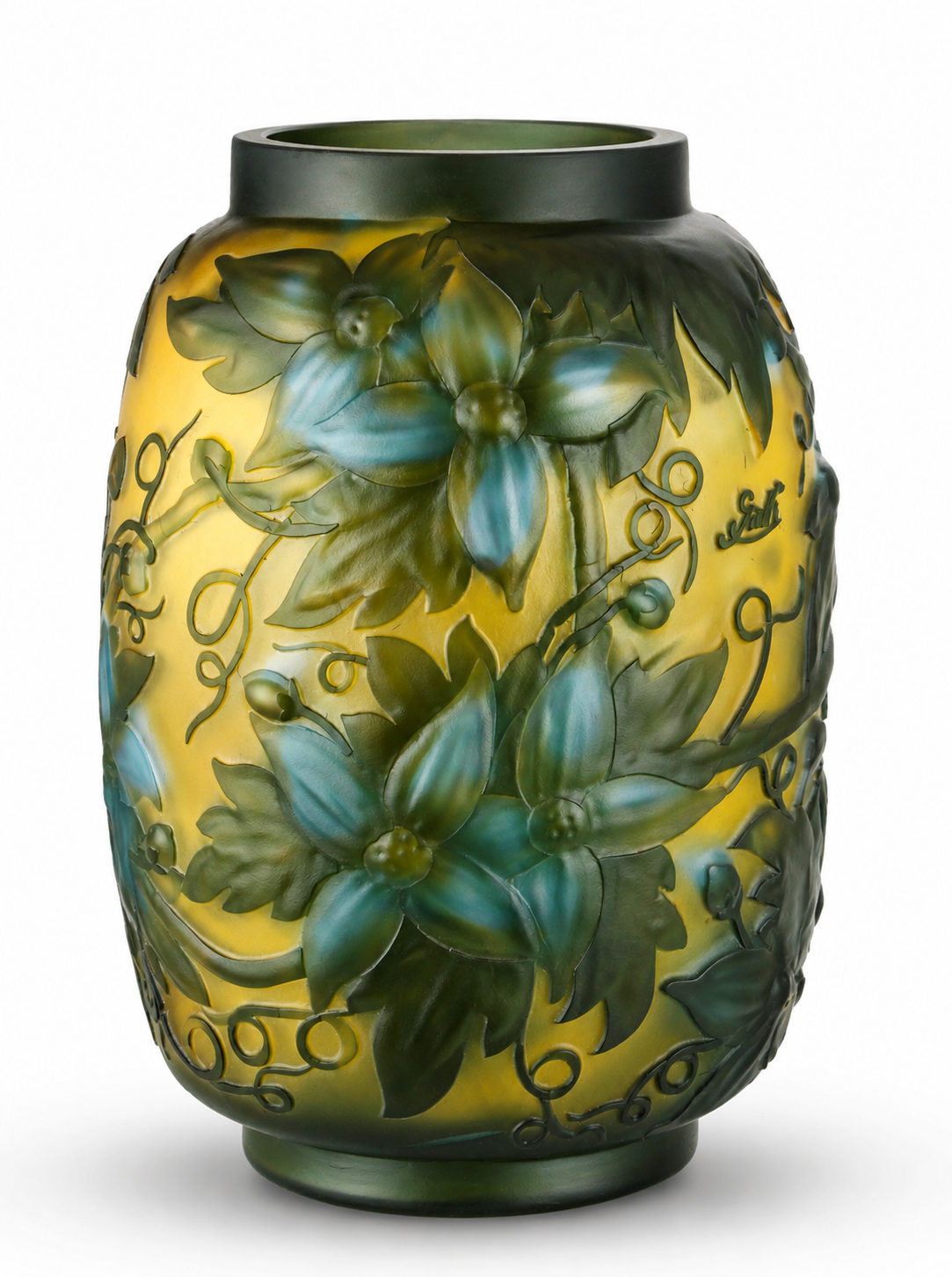 Vase Blue Flowers | Vases & Bowls | Home Decor | Handcrafted