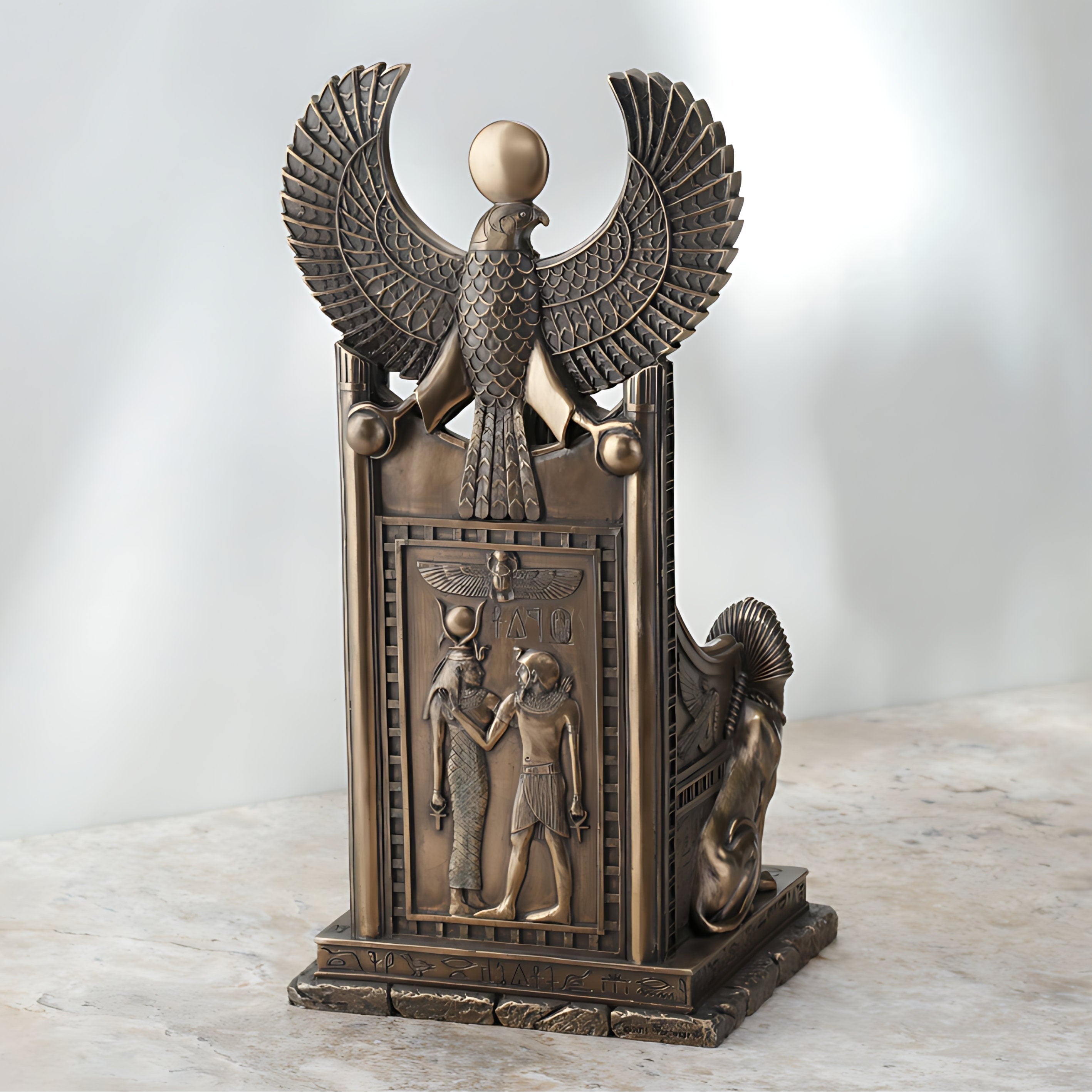 Goddess Sekhmet Sitting in Throne | Mythology & Deity Sculptures