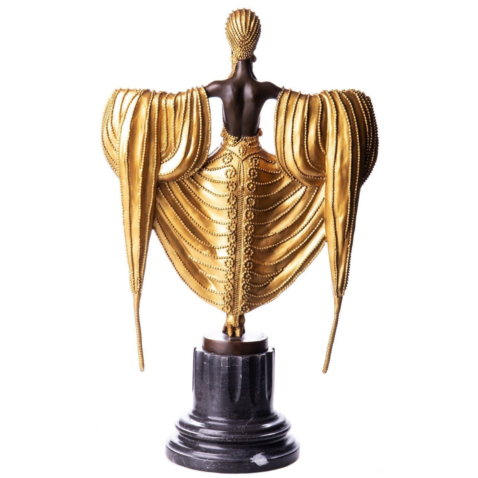Art Deco Draped Lady Bronze Sculpture | Handcrafted Decor | Gift Idea