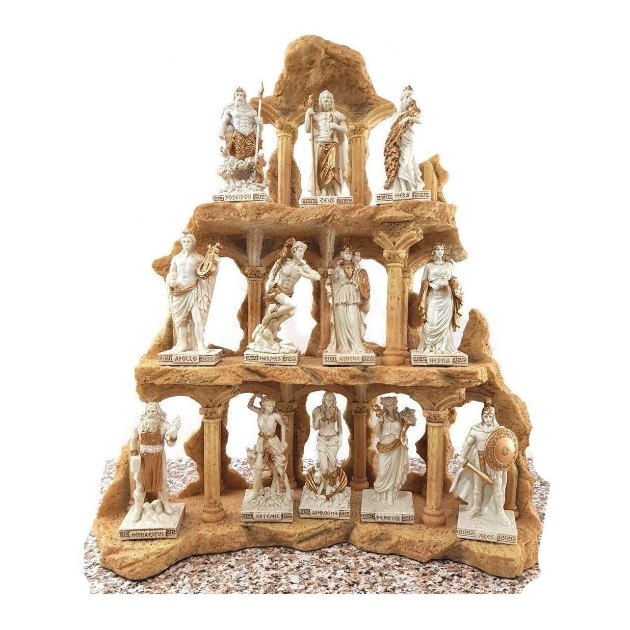 Greek Gods Statue Figurine.12 Twelve Olypmpians, Mythology & Deity Scu