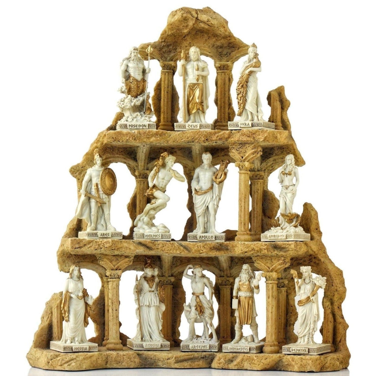 Greek Gods Statue Figurine.12 Twelve Olypmpians, Mythology & Deity Scu