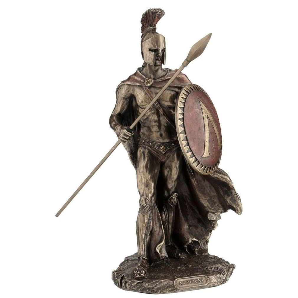 Greek Spartan King Leonidas Statue Sculpture Figure Bronze Finish
