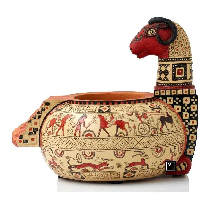 Greek Wild Goat Style Clay Vase | Vases & Bowls | Home Decor