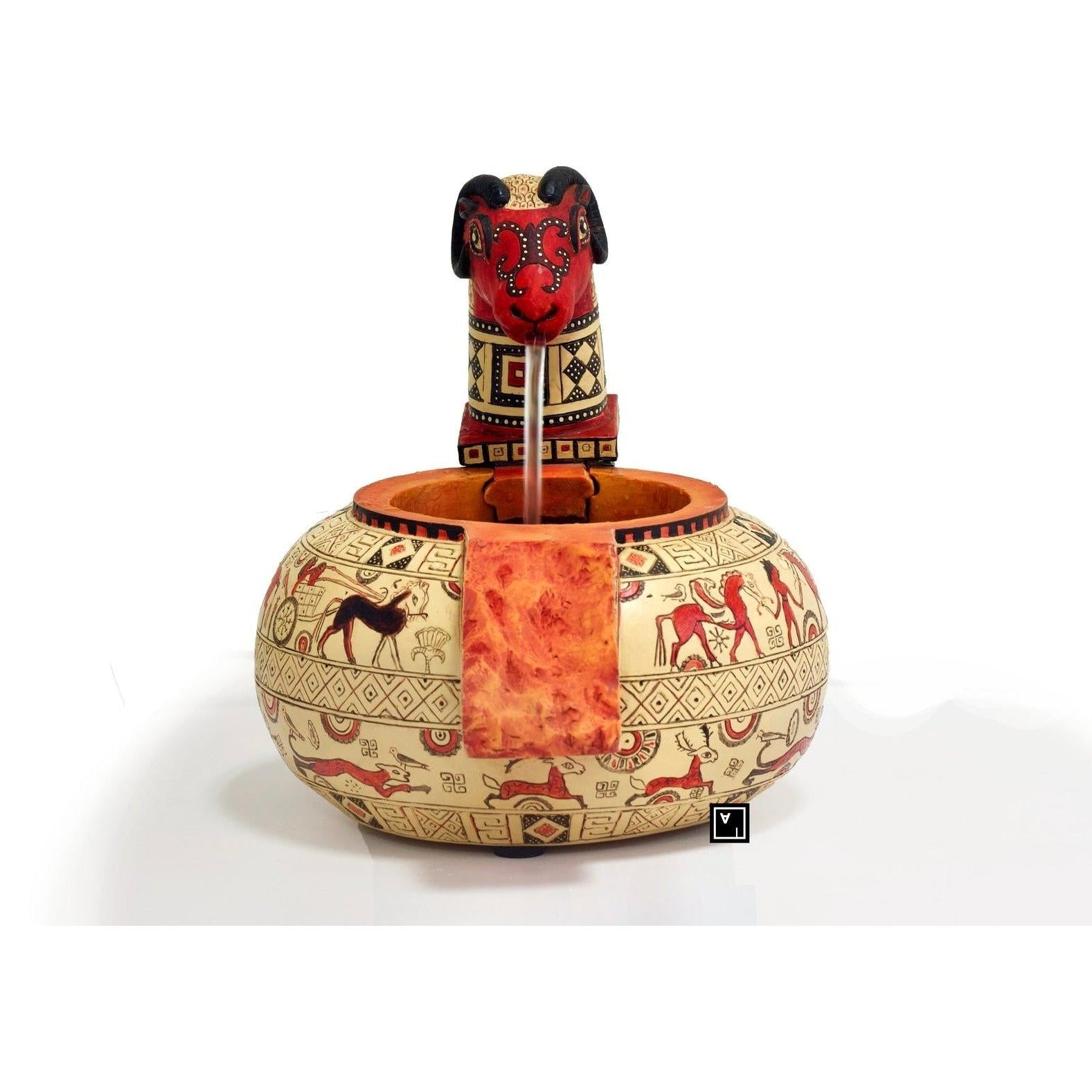 Greek Wild Goat Style Clay Vase | Vases & Bowls | Home Decor