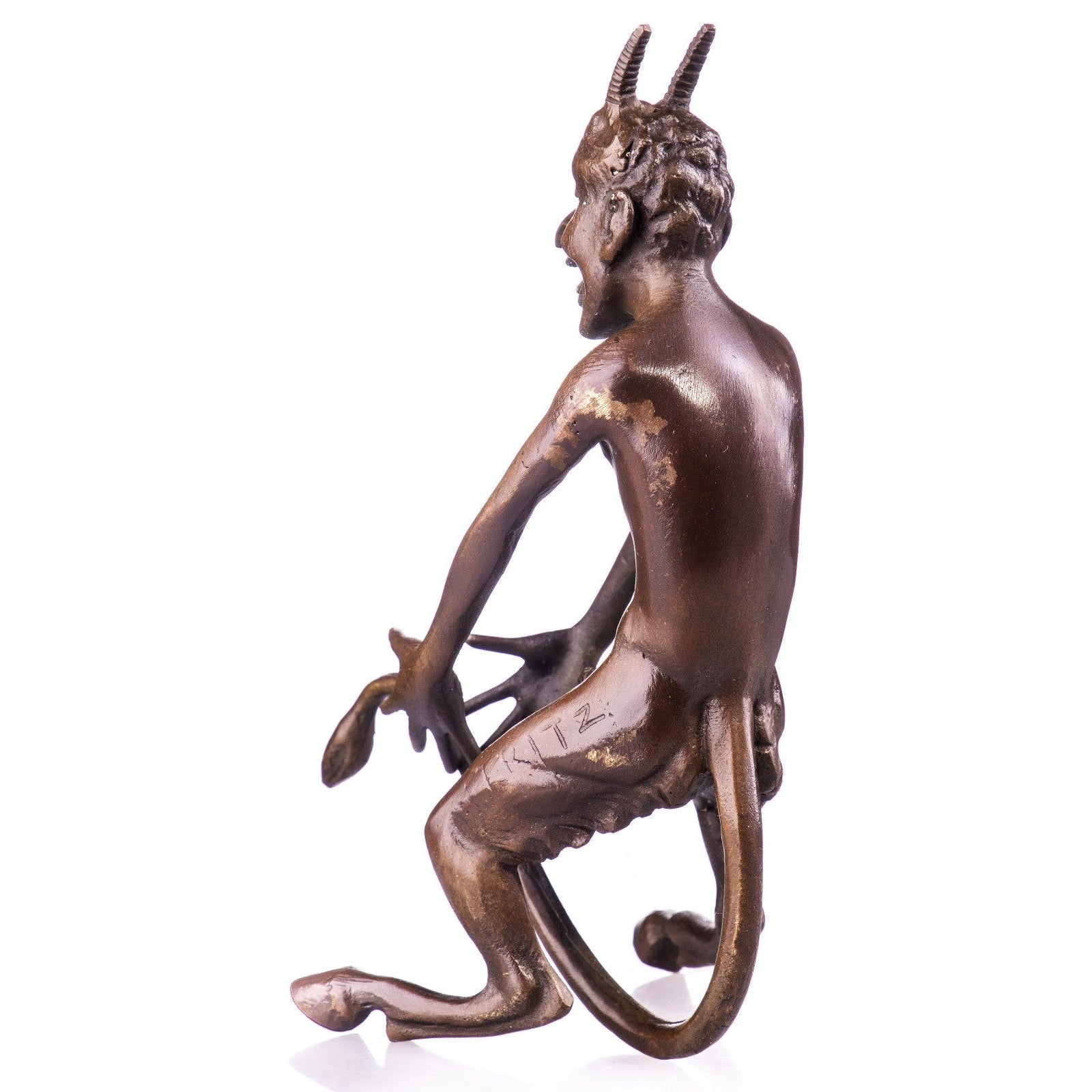 Grotesque Faun with Tail Erotic Bronze Fantasy Figure, Figurines & Sta