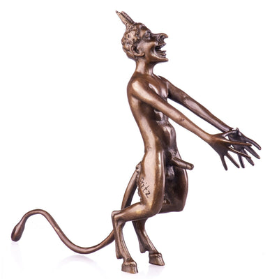 Grotesque Satyr by Franz von Stuck Erotic Bronze Fantasy Sculpture