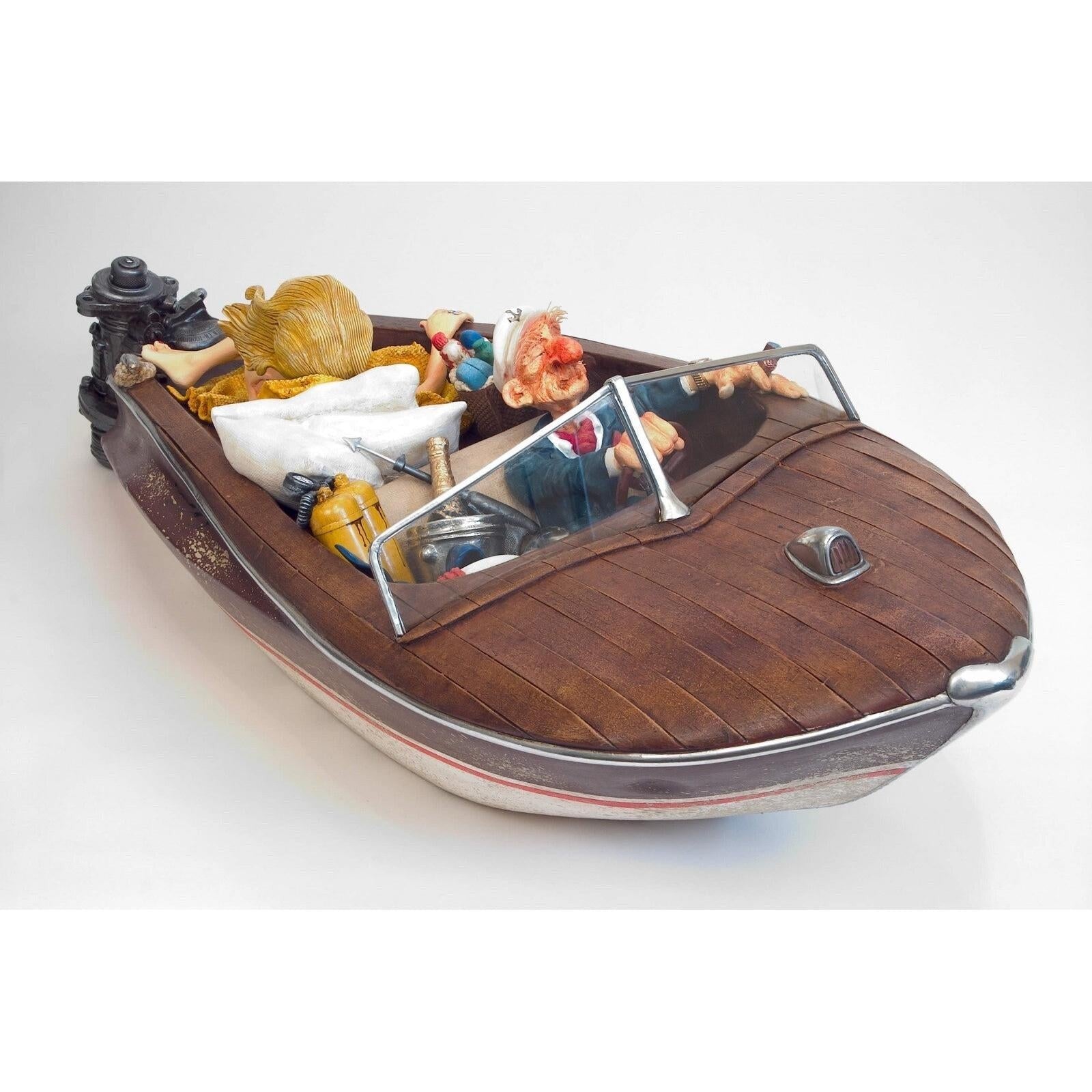 Guillermo Forchino The Playboy Comic Art Speed Boat Sculpture FO85048