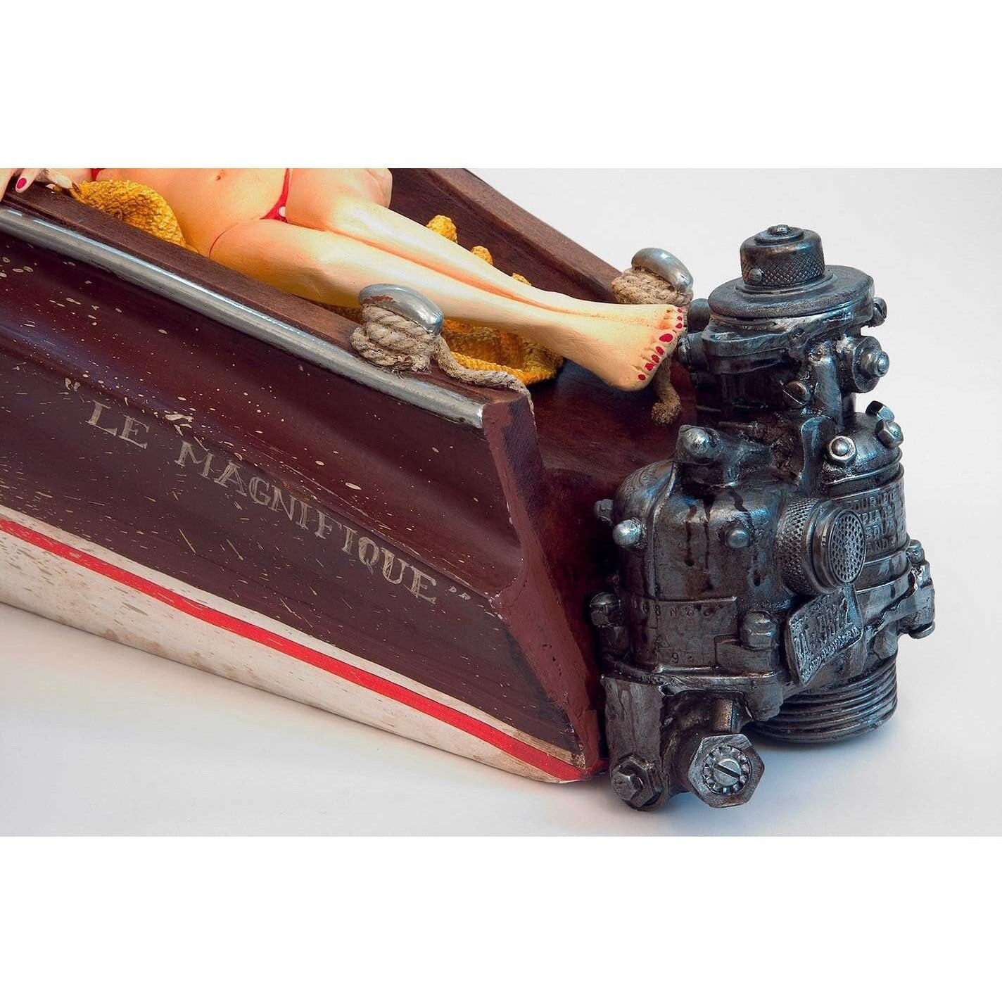 Guillermo Forchino The Playboy Comic Art Speed Boat Sculpture FO85048