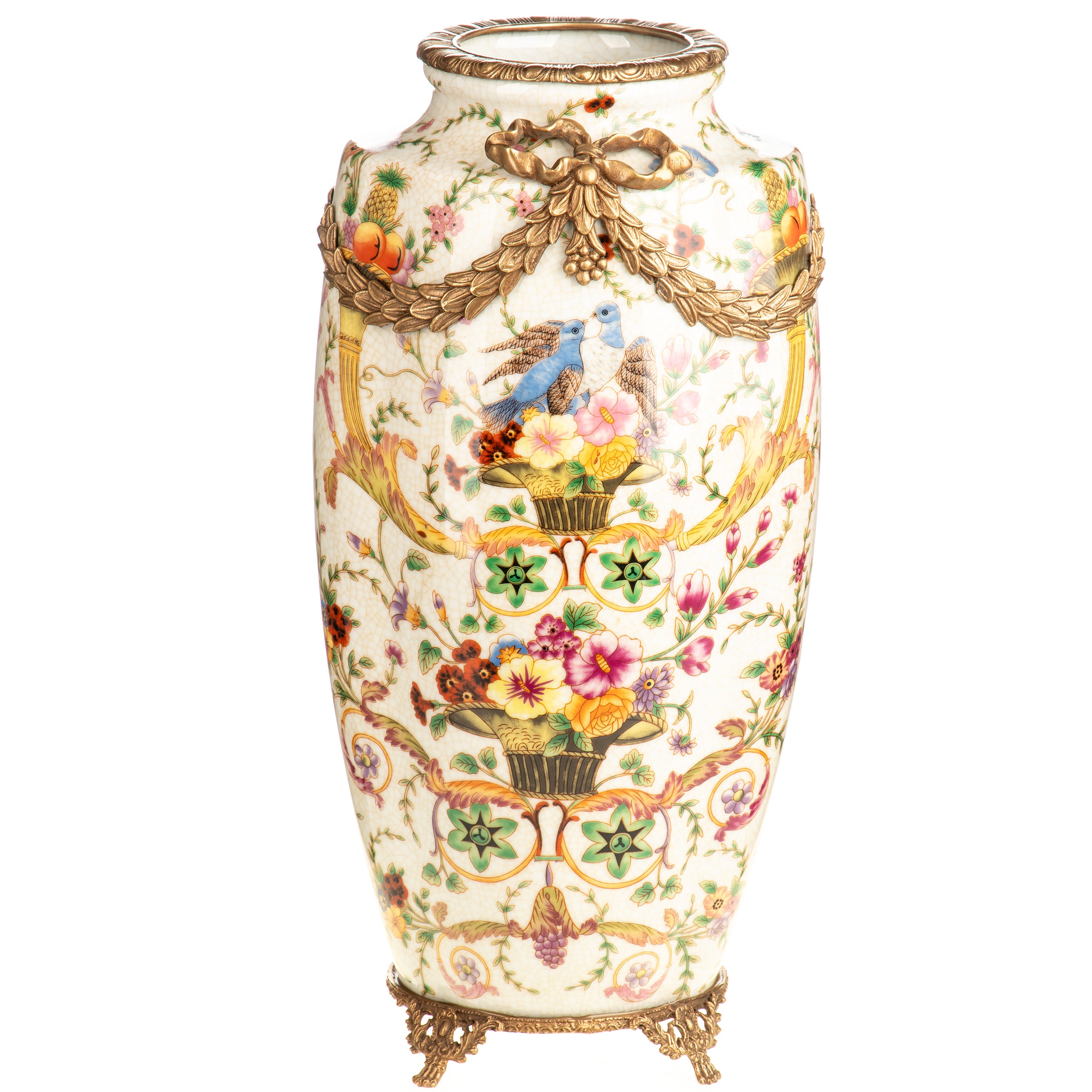 Porcelain Vase with Bronze Mounts – Tall (Style B)