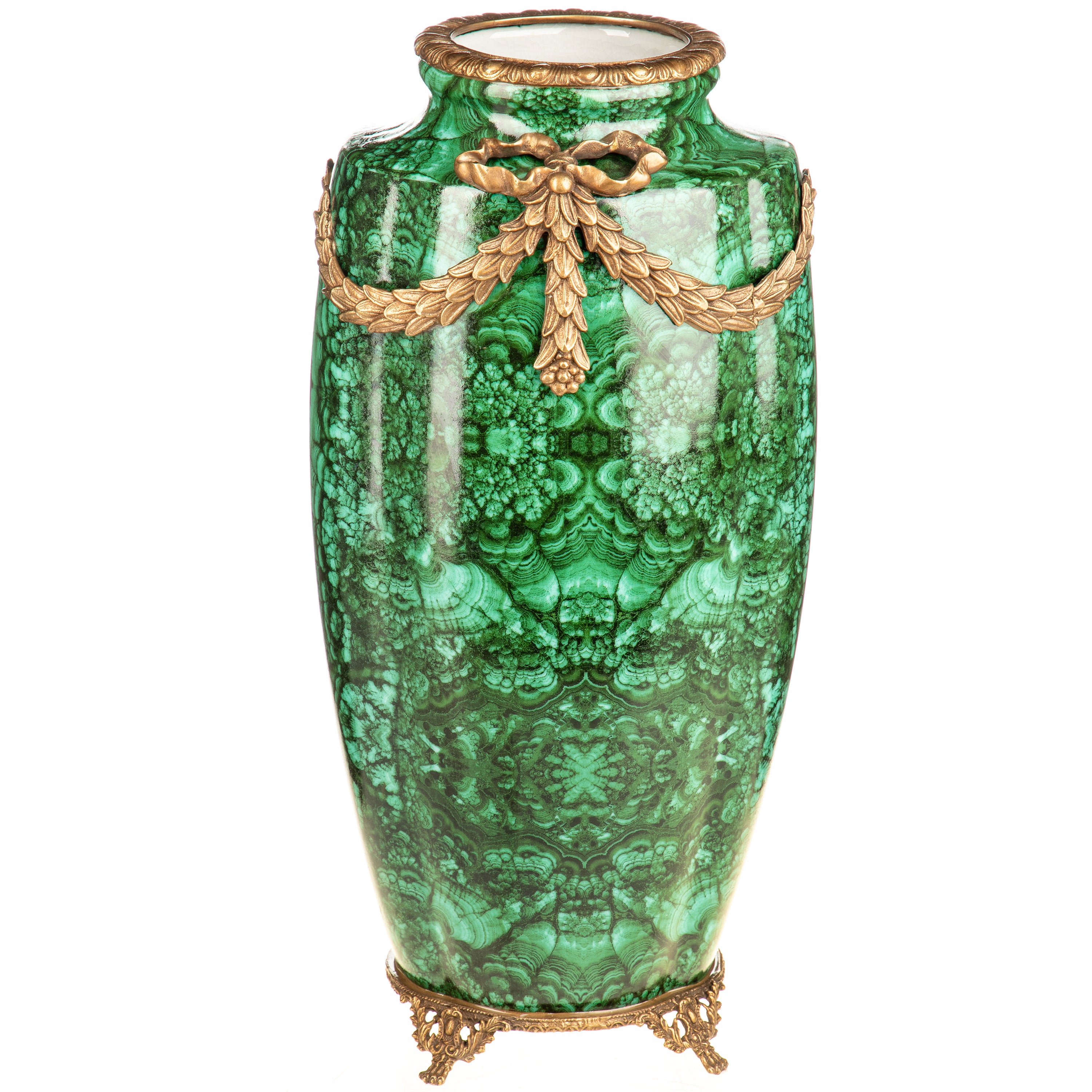 Porcelain Vase with Bronze Mounts – Tall – view 1
