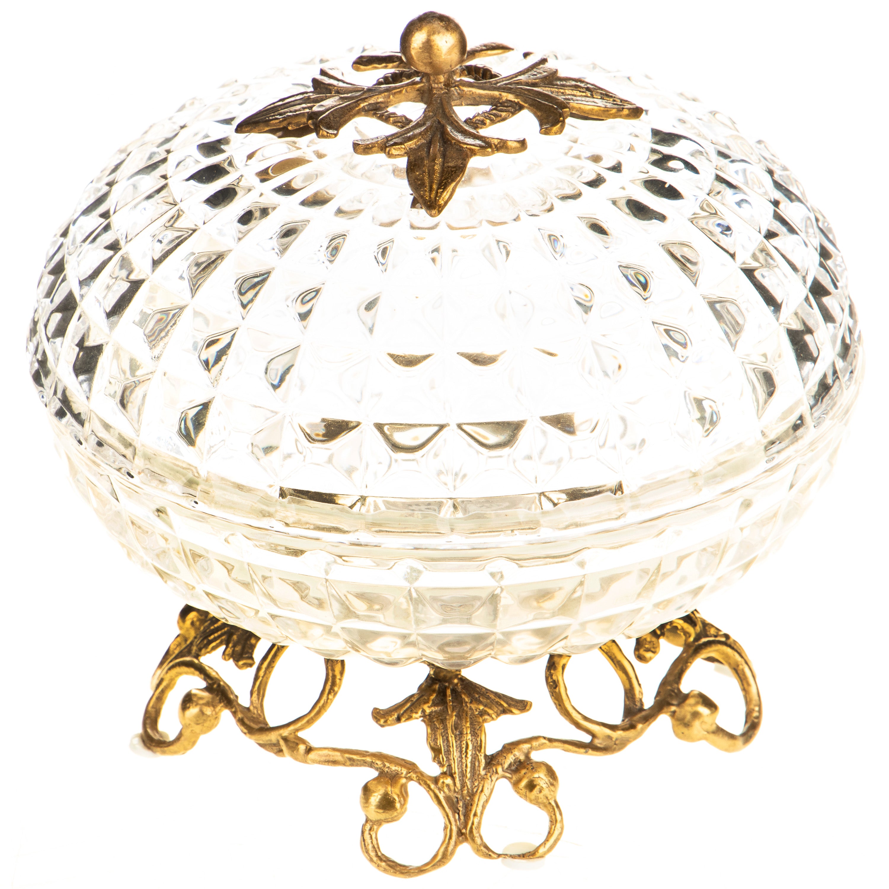 Glass Box with Bronze Mounts – Trinket Box