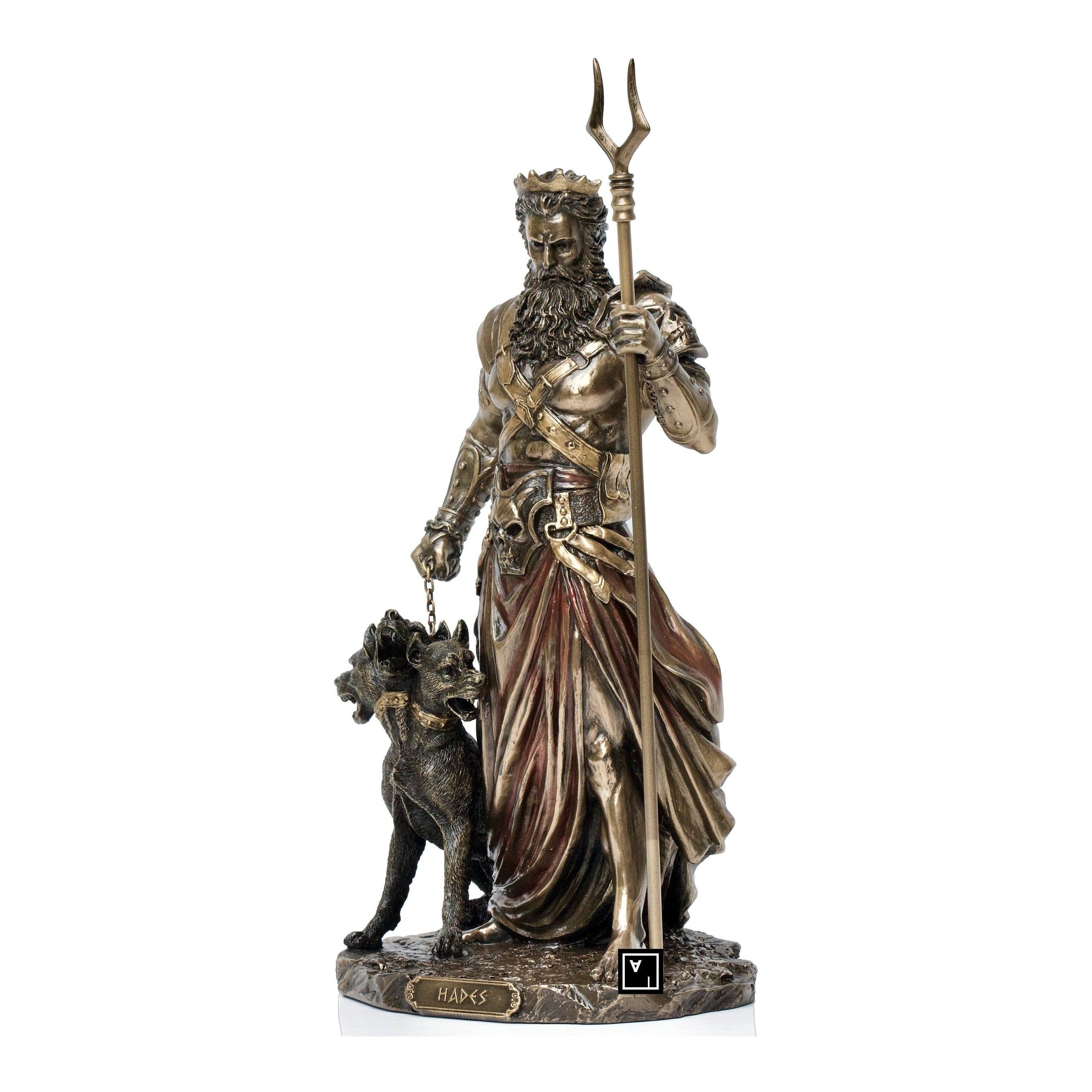 Hades with Cerberus | Mythology & Deity Sculptures | Home Decor