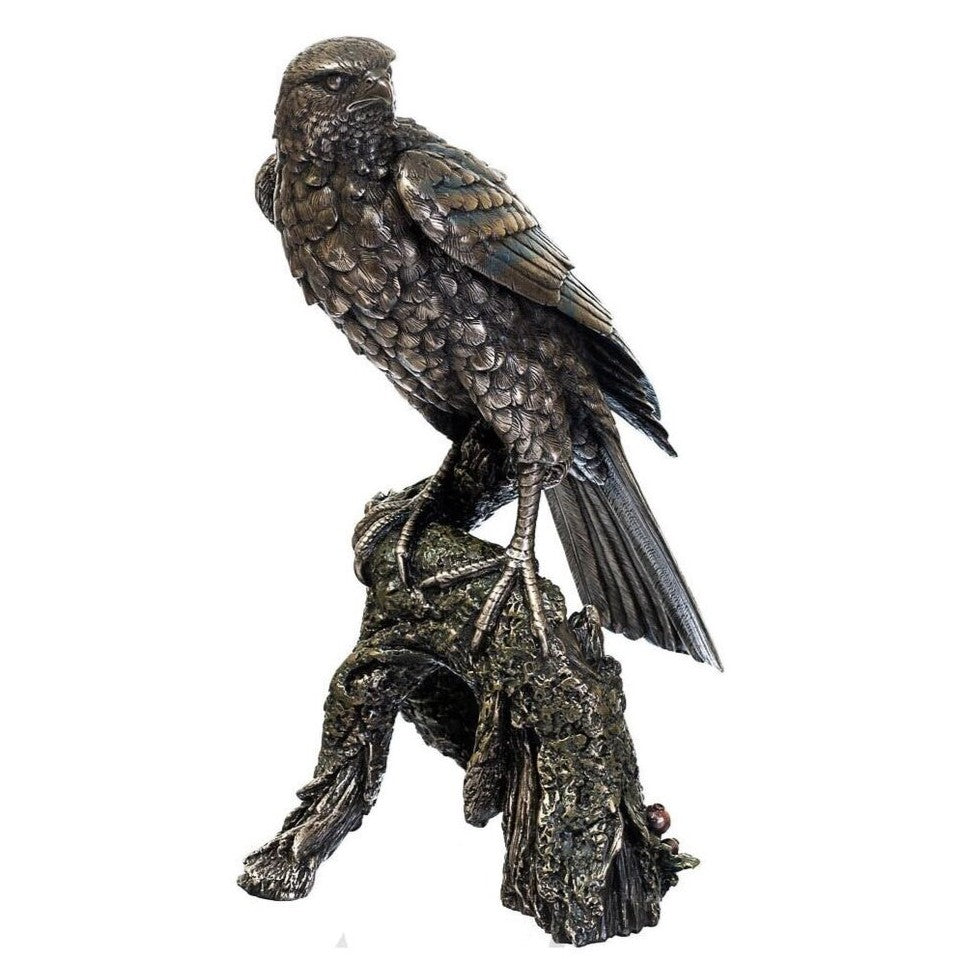 Hawk Bronzed Statue Figurine .Wild Birds Statue.Hawk.Eagle