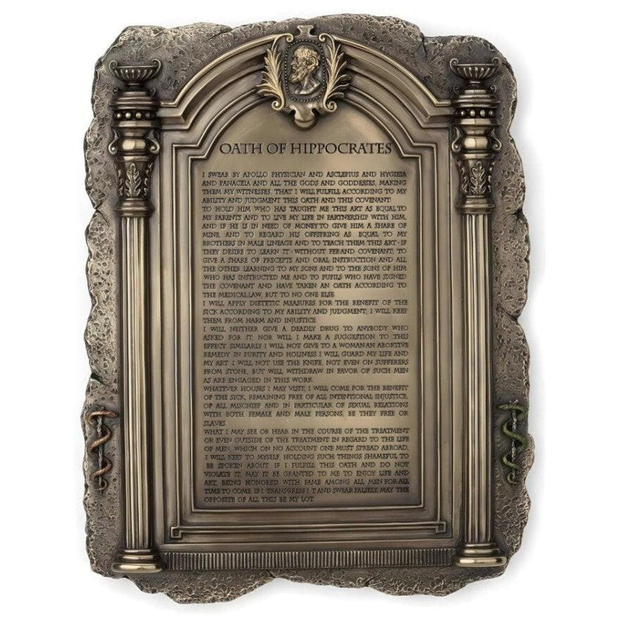 Hippocrates's Hippocratic Oath Plaque | Wall Plaques & Signs