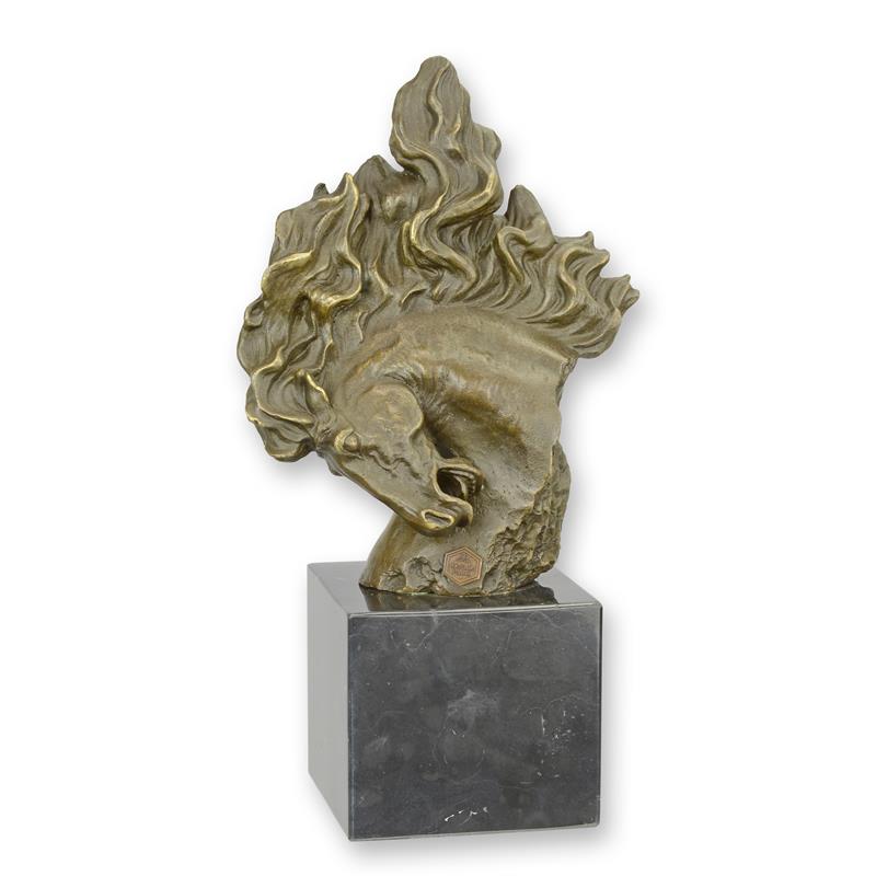 Horse Head on marble base | Animal Sculptures | Home Decor