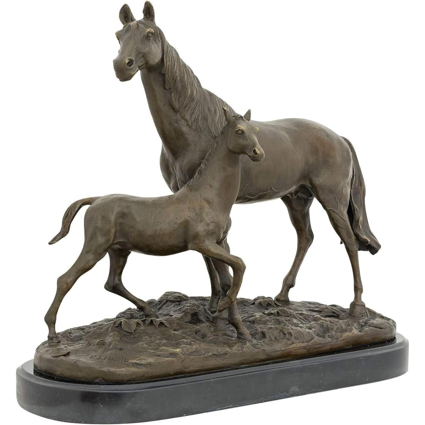 Horse and Colt | Animal Sculptures | Home Decor | Handcrafted