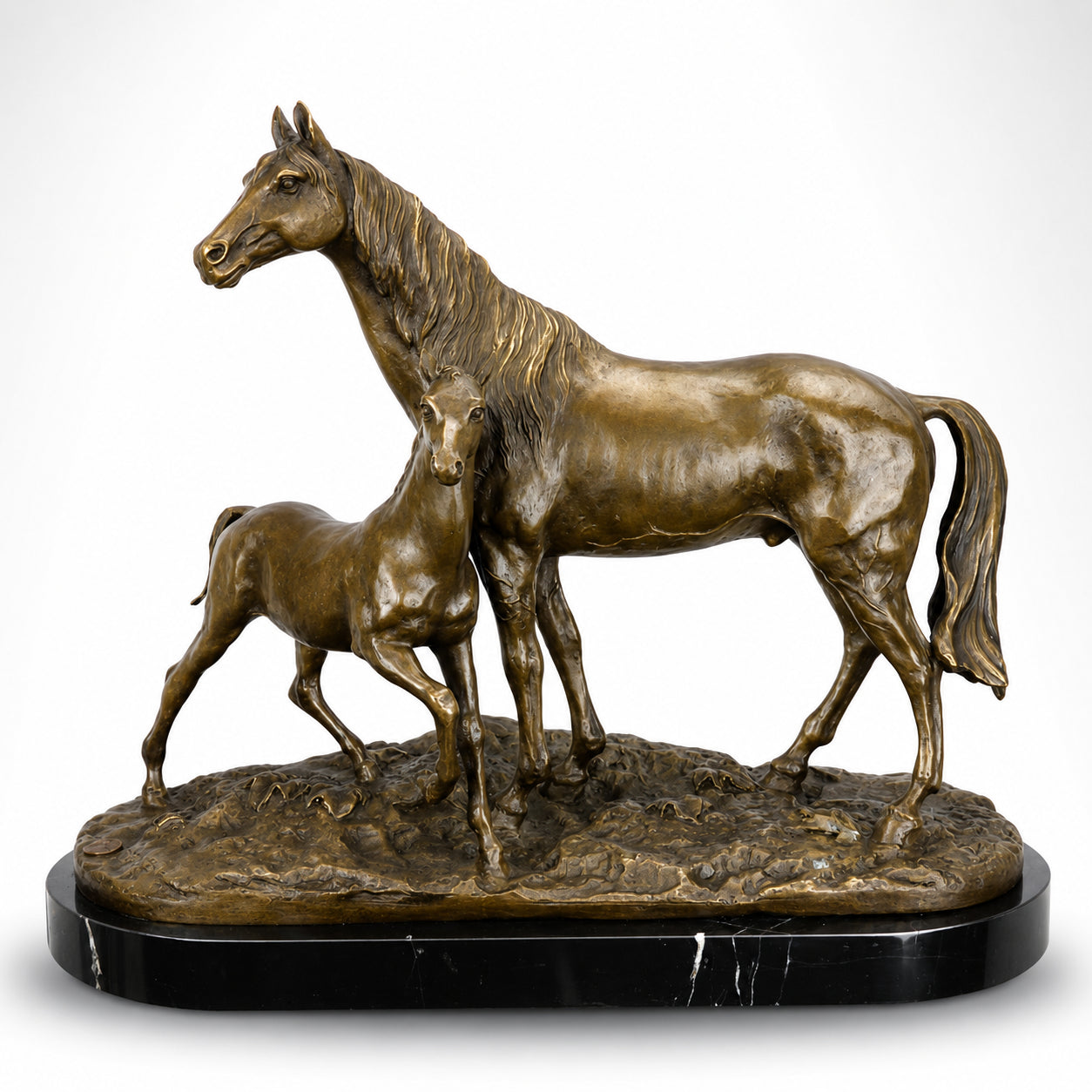 Horse and Colt | Animal Sculptures | Home Decor | Handcrafted