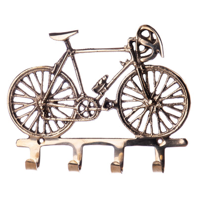 Vintage Bicycle Wall Hook | Handcrafted Bronze Decor