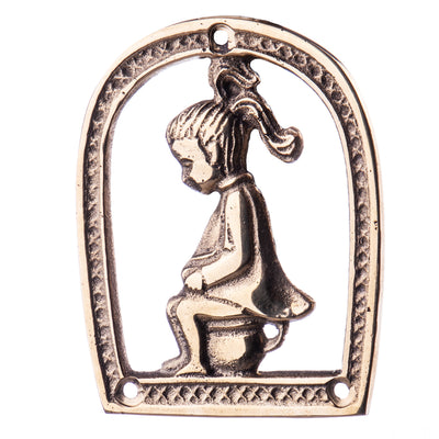 Egyptian Scribe Plaque | Handcrafted Bronze Decor